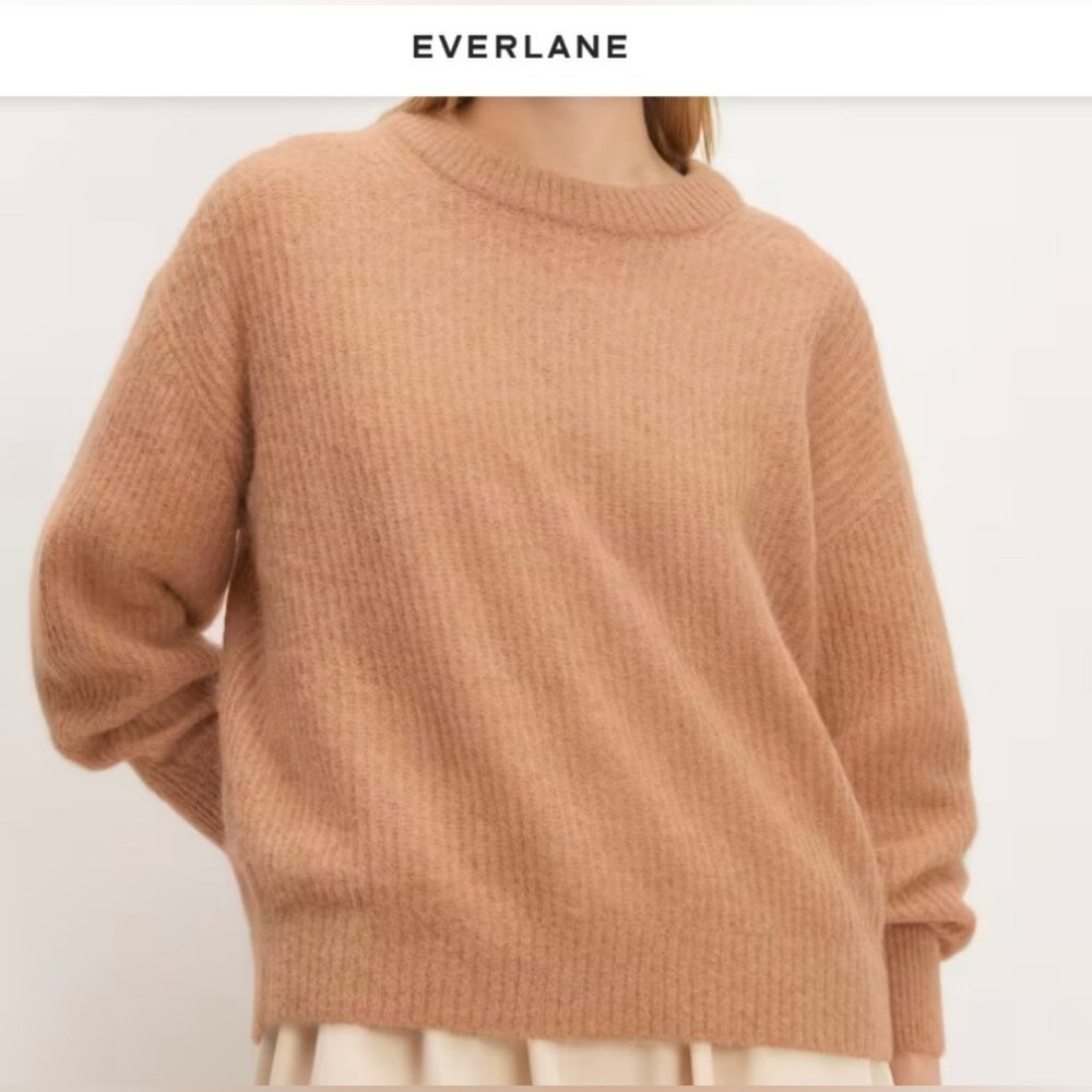 Everlane The Alpaca Crew in Warm‎ Taupe J.Crew Jcrew J. Crew Madewell